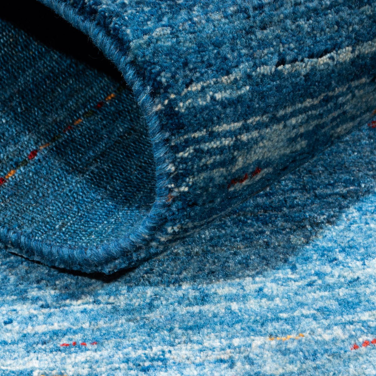 Gabbeh Rug - Loribaft Perser - 132 x 84 cm - blue