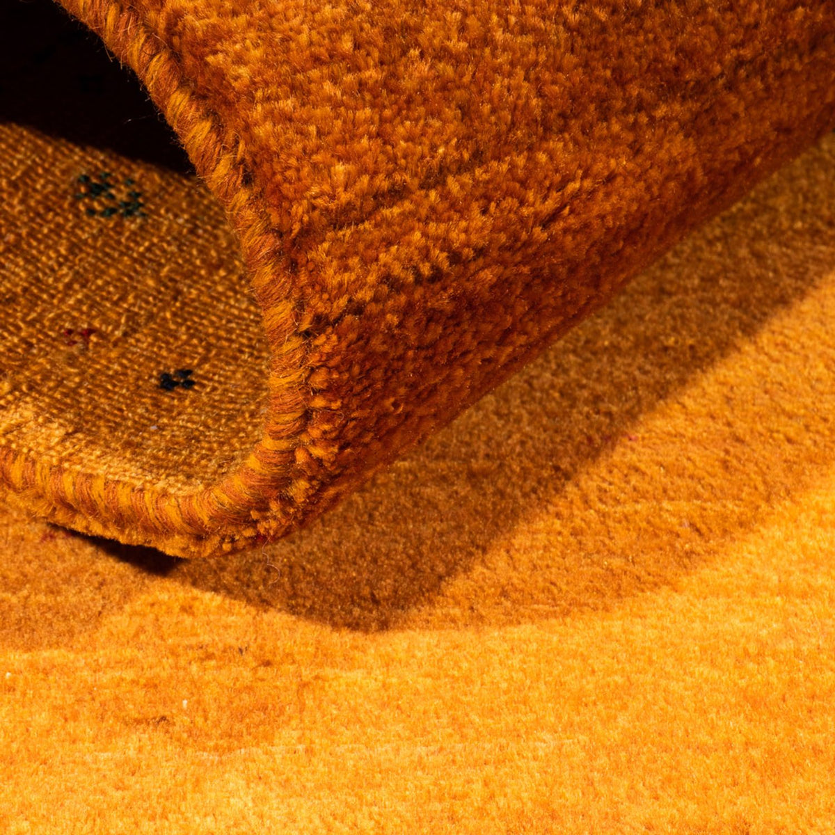 Gabbeh Rug - Loribaft Perser - 101 x 80 cm - gold