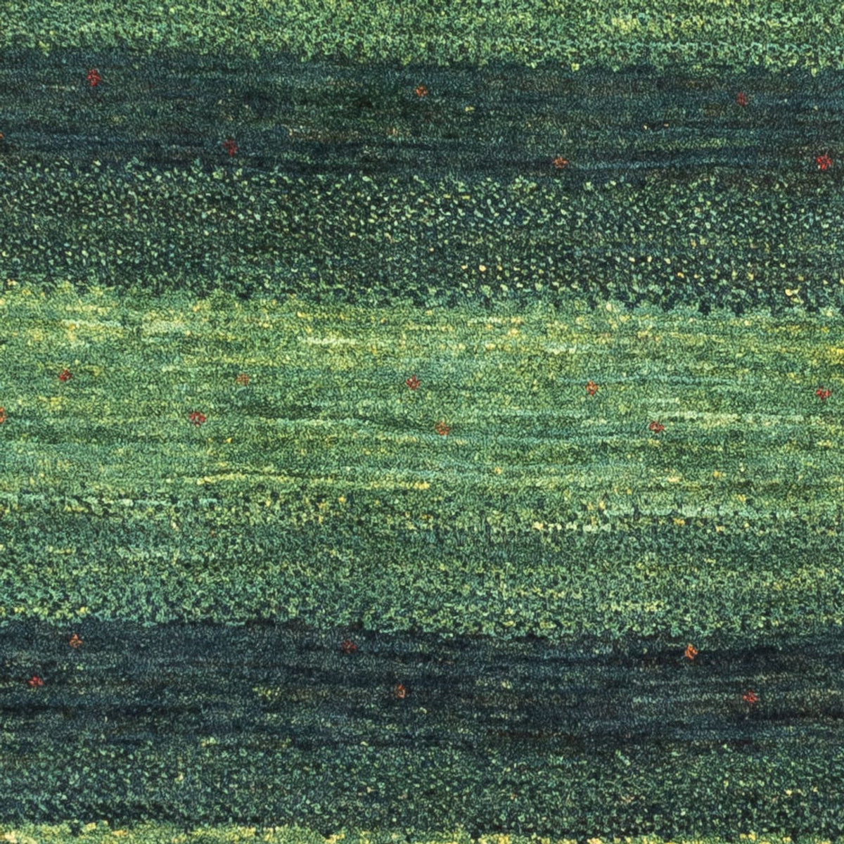 Gabbeh Rug - Loribaft Perser - 110 x 86 cm - green