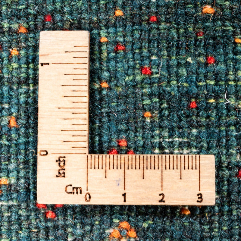 Gabbeh Rug - Loribaft Perser - 110 x 86 cm - green