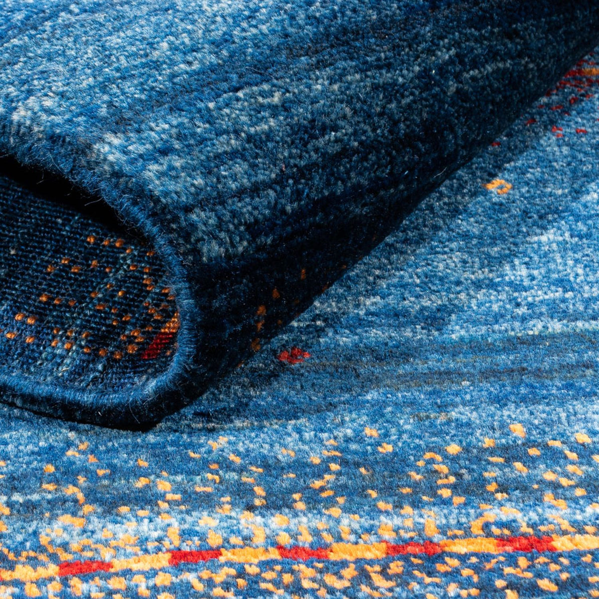 Gabbeh Rug - Loribaft Perser - 136 x 85 cm - blue