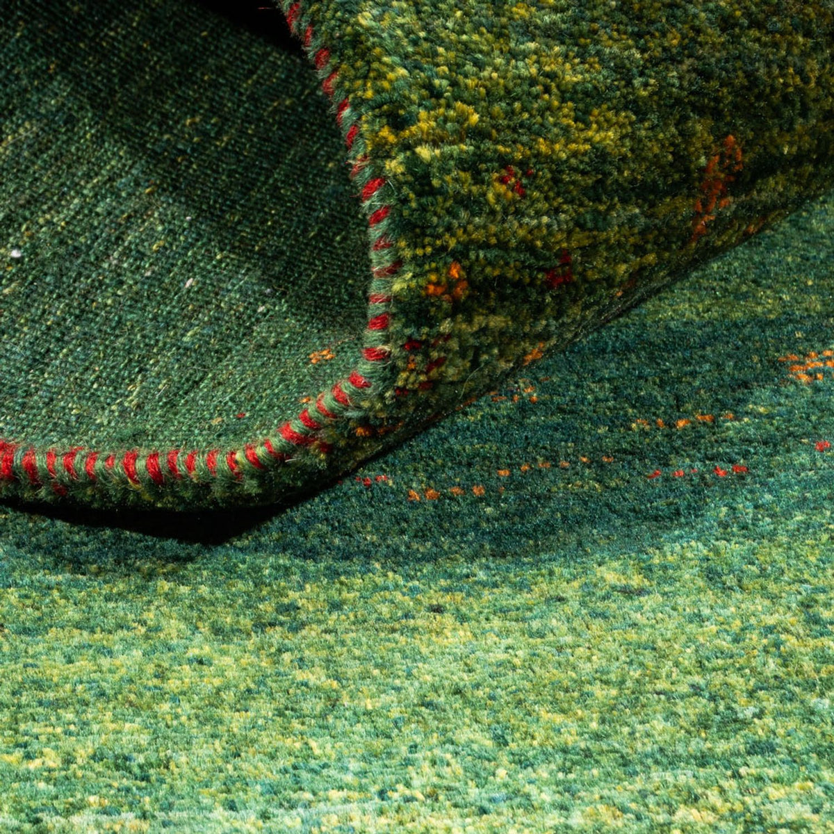 Gabbeh Rug - Loribaft Perser - 162 x 91 cm - green