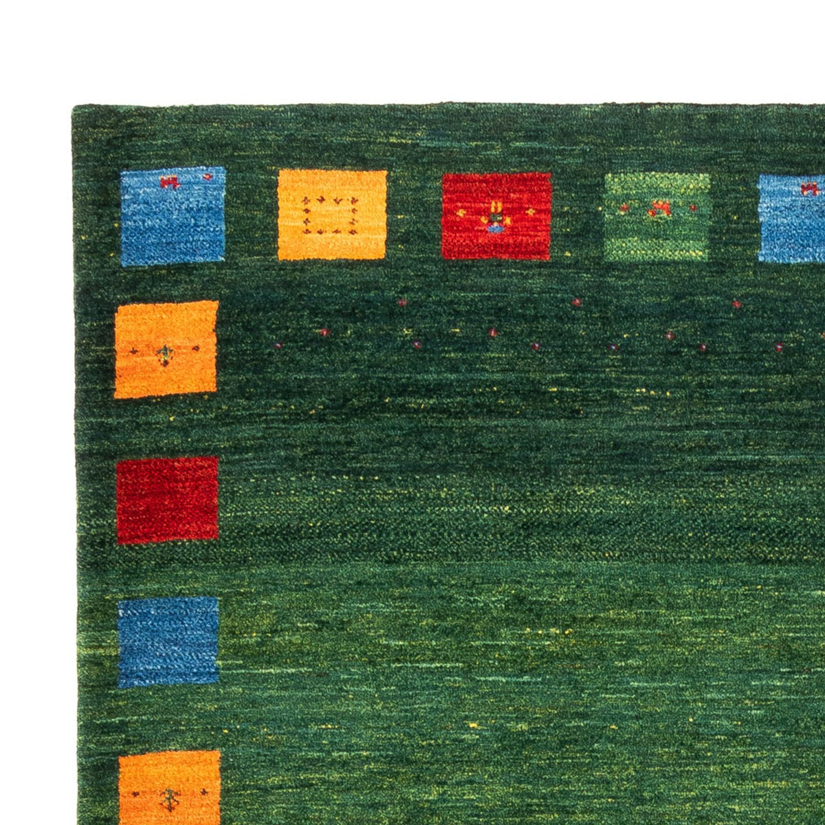 Gabbeh Rug - Loribaft Perser - 246 x 176 cm - green