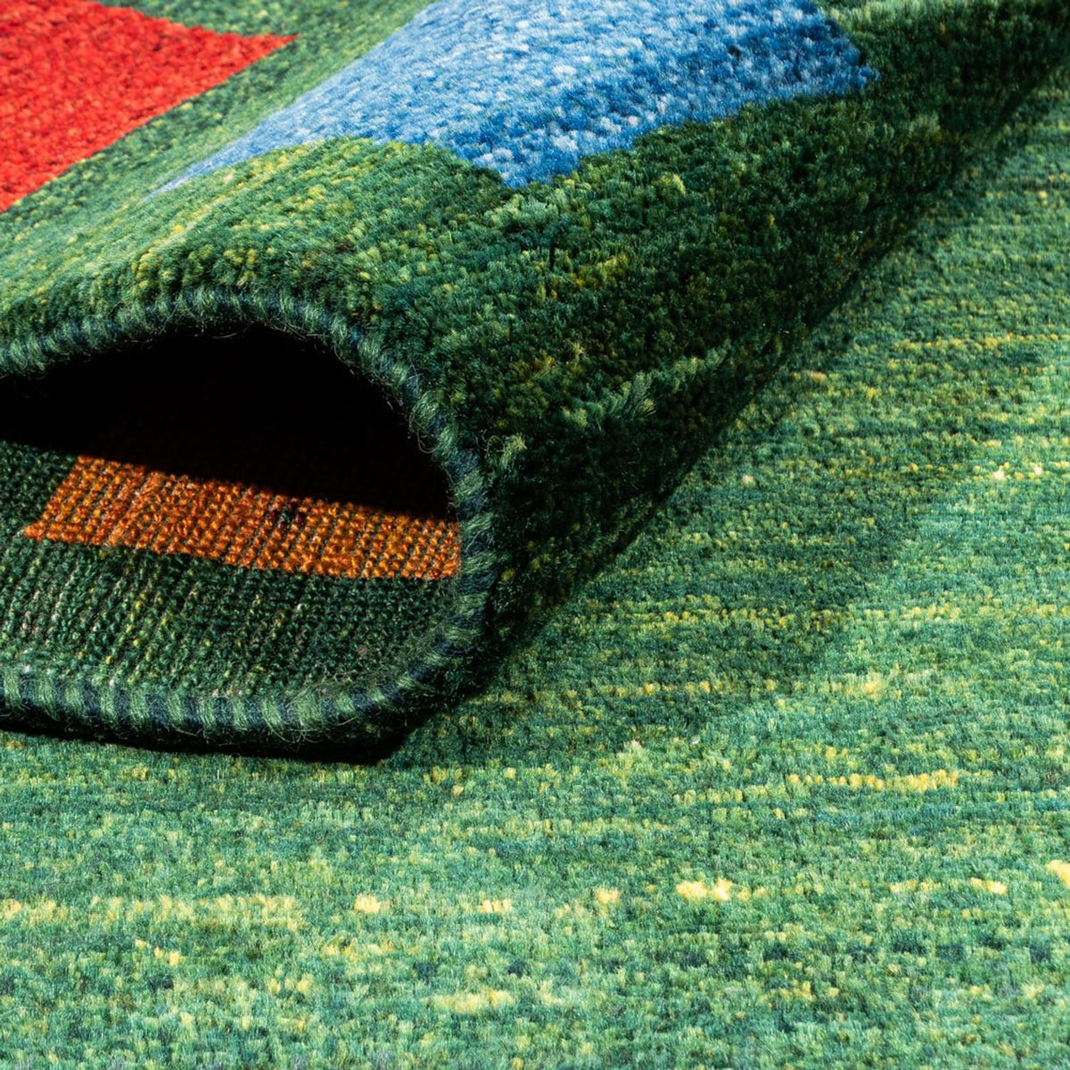 Gabbeh Rug - Loribaft Perser - 246 x 176 cm - green