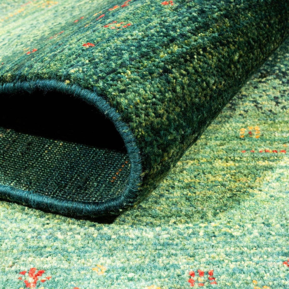 Gabbeh Rug - Loribaft Perser - 188 x 124 cm - green