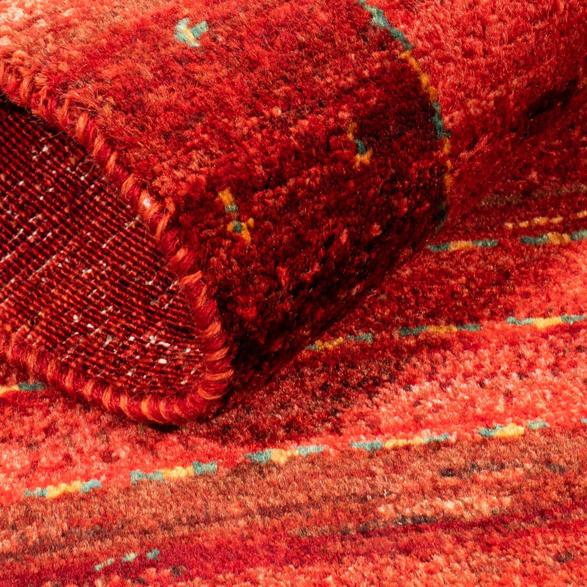 Gabbeh Rug - Loribaft Perser - 117 x 75 cm - red