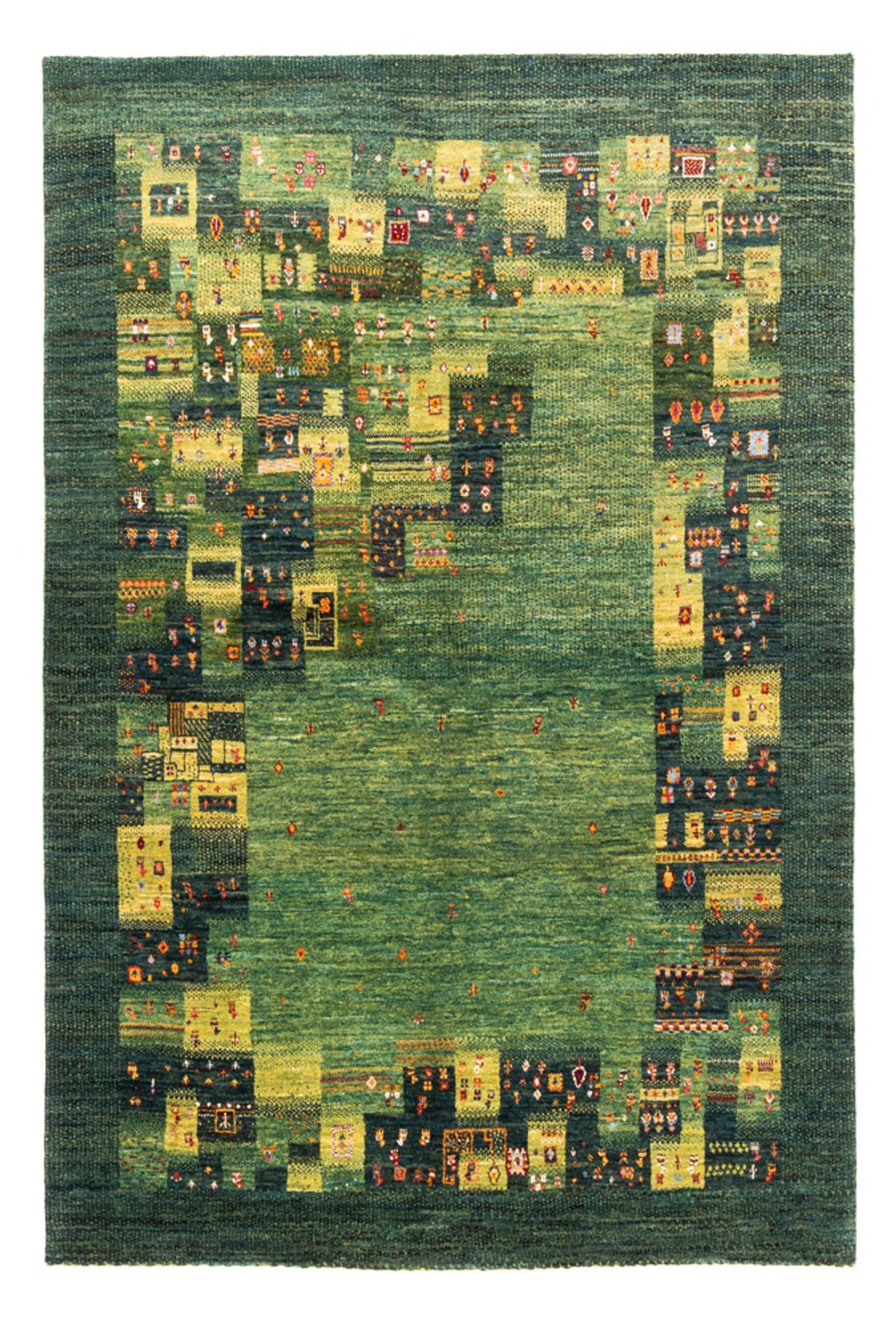 Gabbeh Rug - Loribaft Perser - Royal - 251 x 167 cm - green