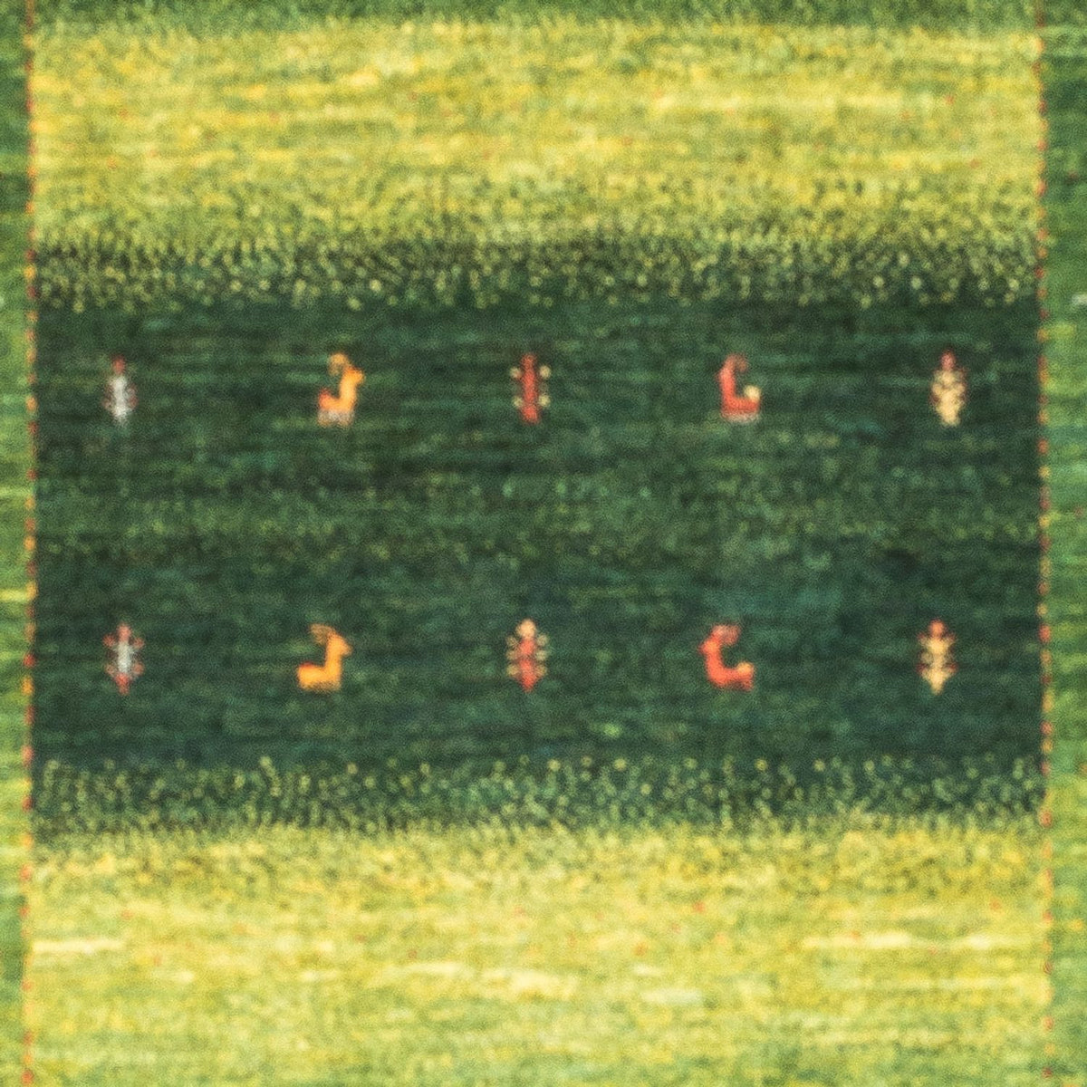 Gabbeh Rug - Loribaft Perser - 148 x 98 cm - green