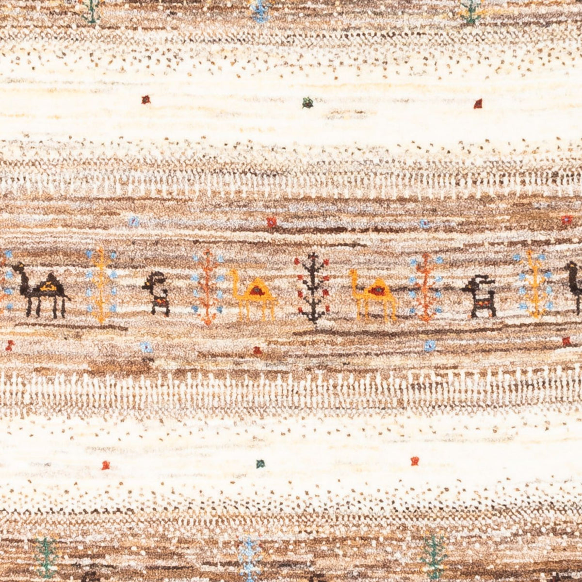 Gabbeh Rug - Loribaft Perser - 122 x 82 cm - grey