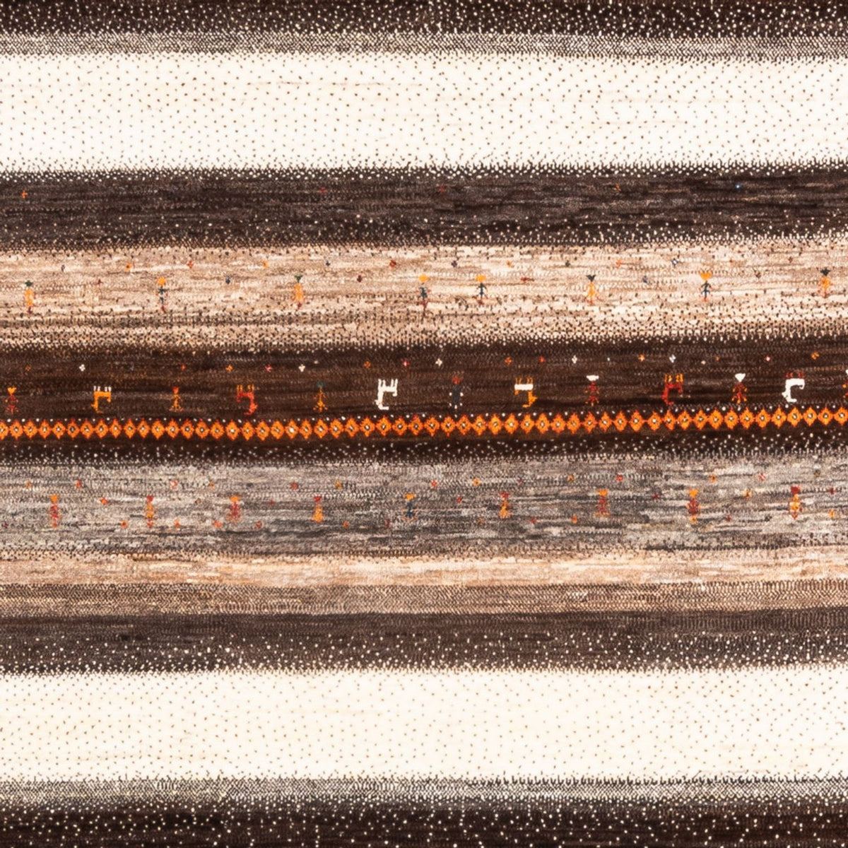 Gabbeh Rug - Loribaft Perser - Royal square  - 198 x 212 cm - natural