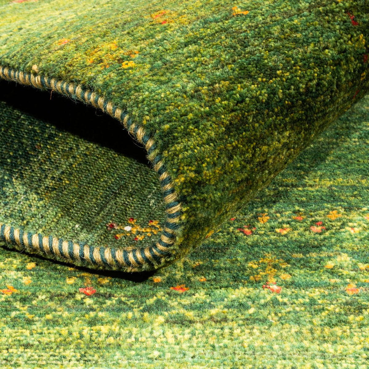 Gabbeh Rug - Loribaft Perser - 175 x 123 cm - green