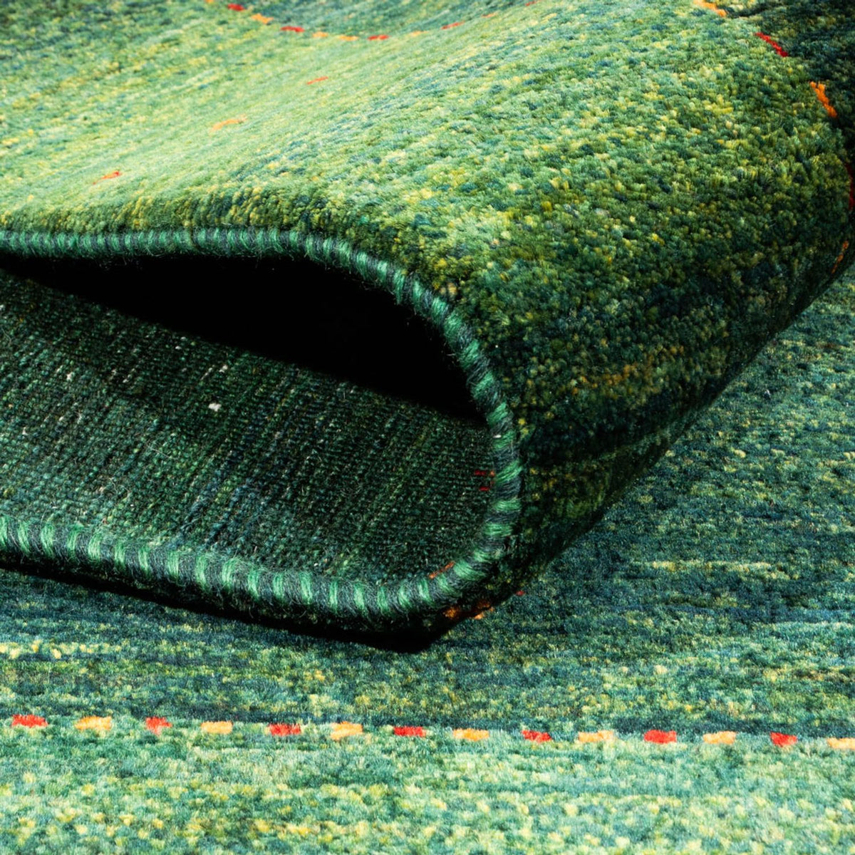 Gabbeh Rug - Loribaft Perser - 192 x 126 cm - green