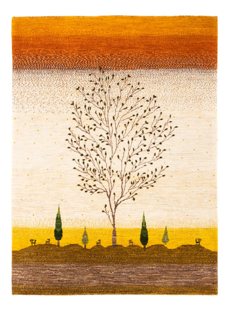 Gabbeh Rug - Loribaft Perser - 175 x 129 cm - gold