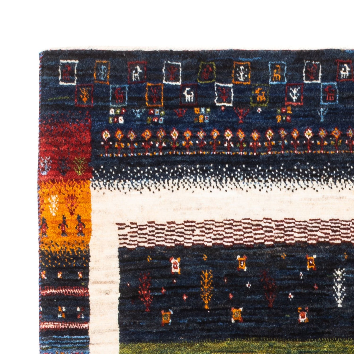 Gabbeh Rug - Loribaft Perser - Royal - 156 x 105 cm - multicolored