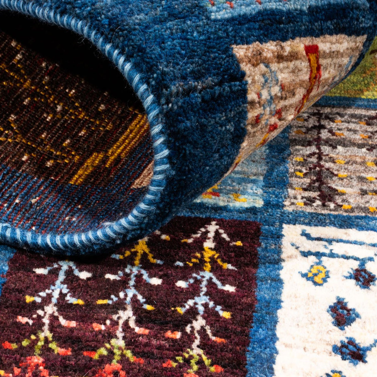 Gabbeh Rug - Loribaft Perser - Royal - 132 x 86 cm - multicolored