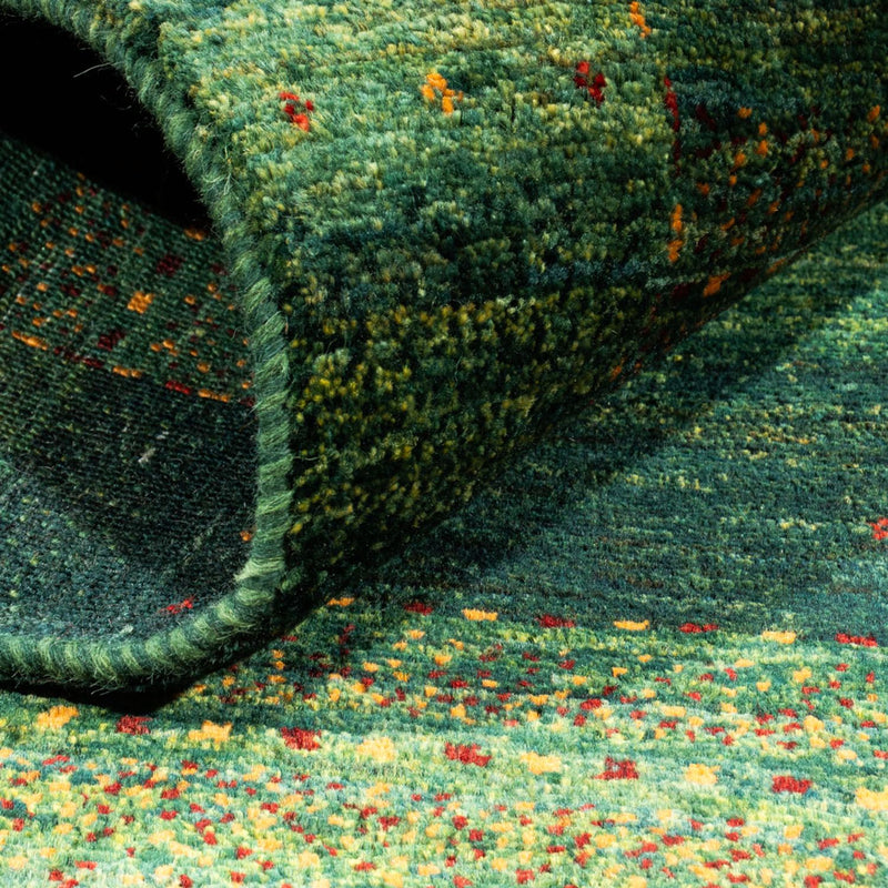 Gabbeh Rug - Loribaft Perser - 145 x 100 cm - green