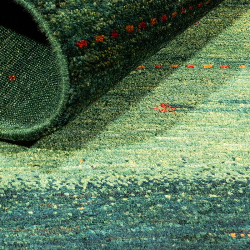 Gabbeh Rug - Loribaft Perser - 132 x 90 cm - green