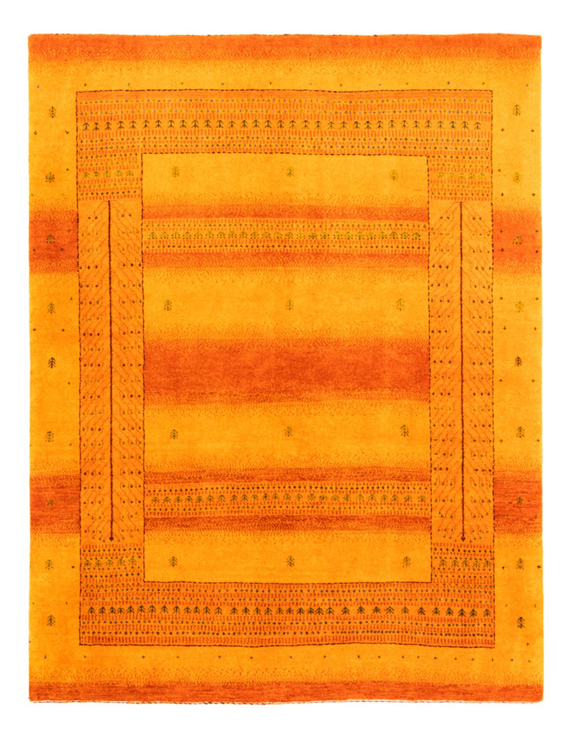 Gabbeh Rug - Loribaft Perser - 200 x 154 cm - gold