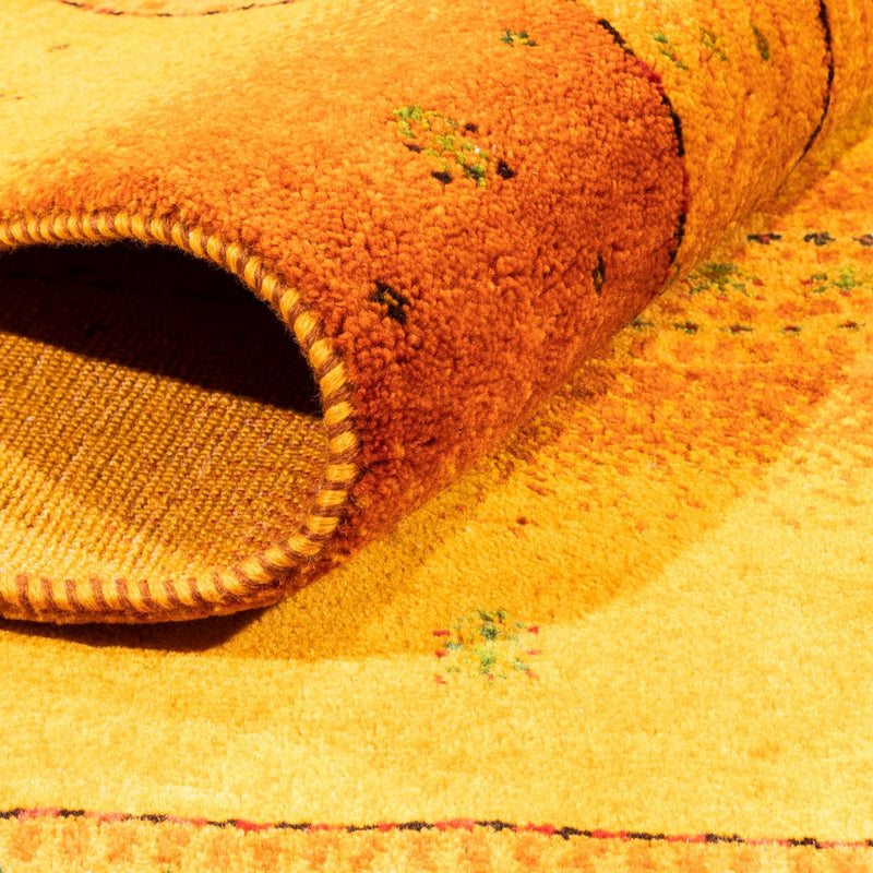 Gabbeh Rug - Loribaft Perser - 200 x 154 cm - gold