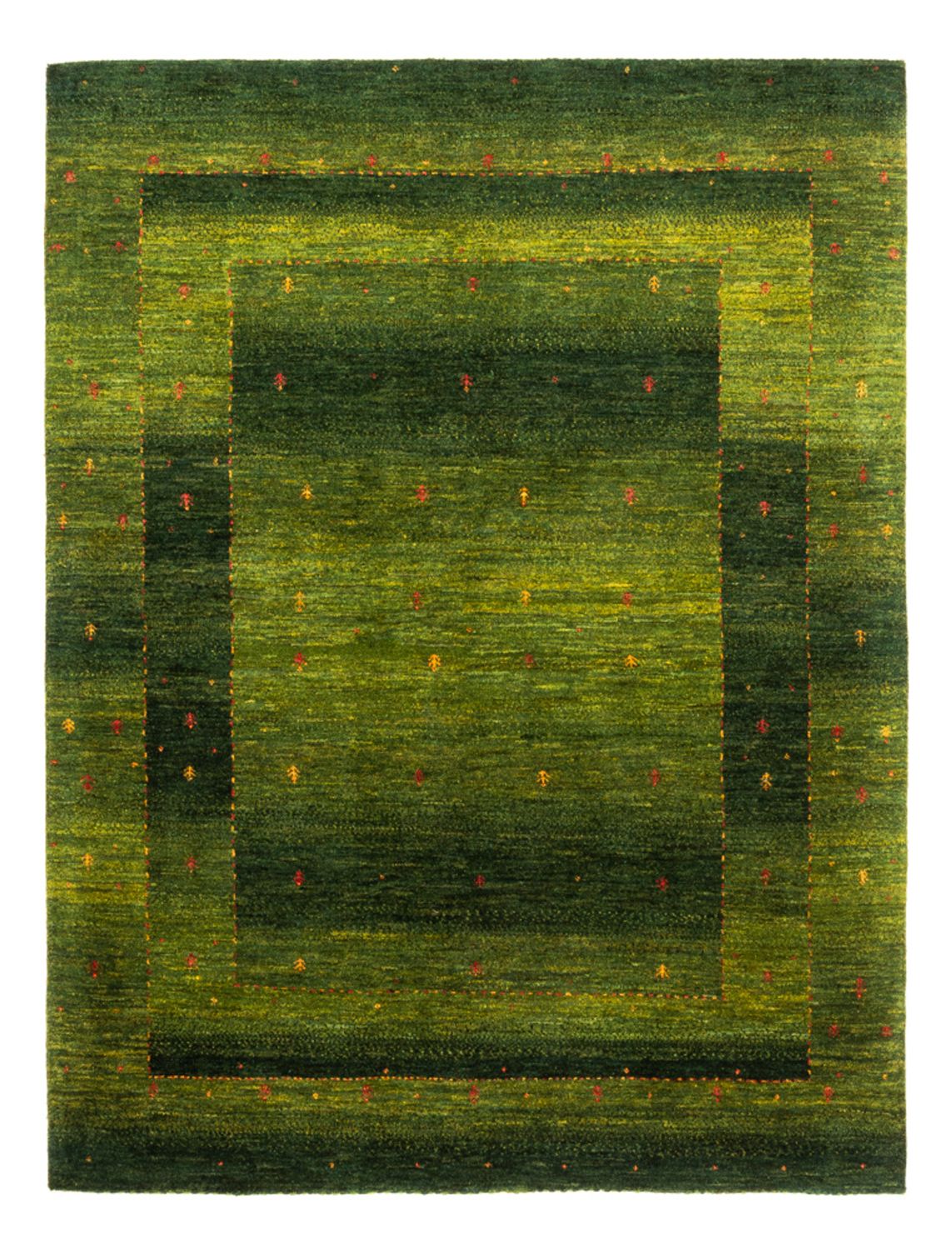 Gabbeh Rug - Loribaft Perser - 200 x 150 cm - green