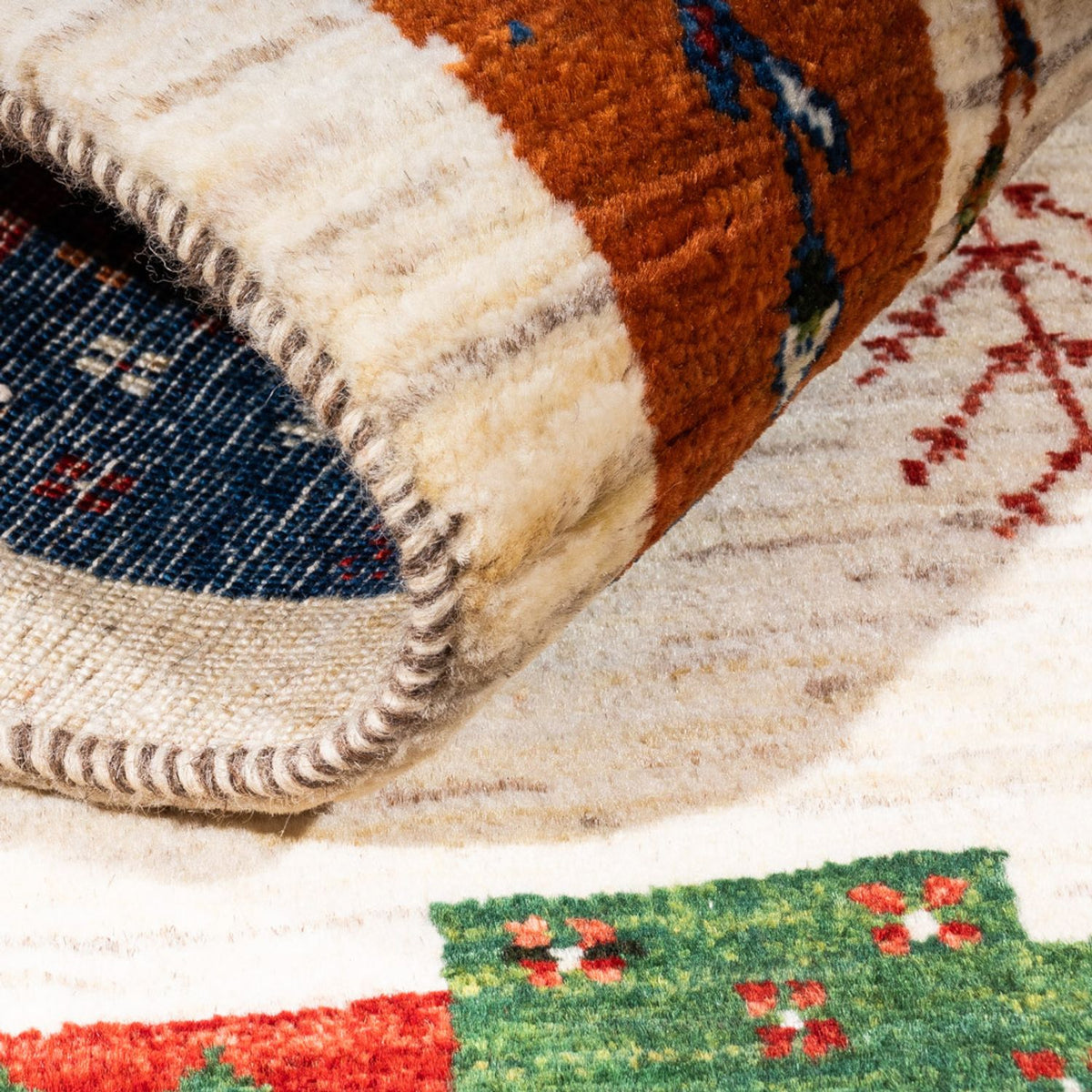 Gabbeh Rug - Loribaft Perser - Royal - 135 x 83 cm - multicolored