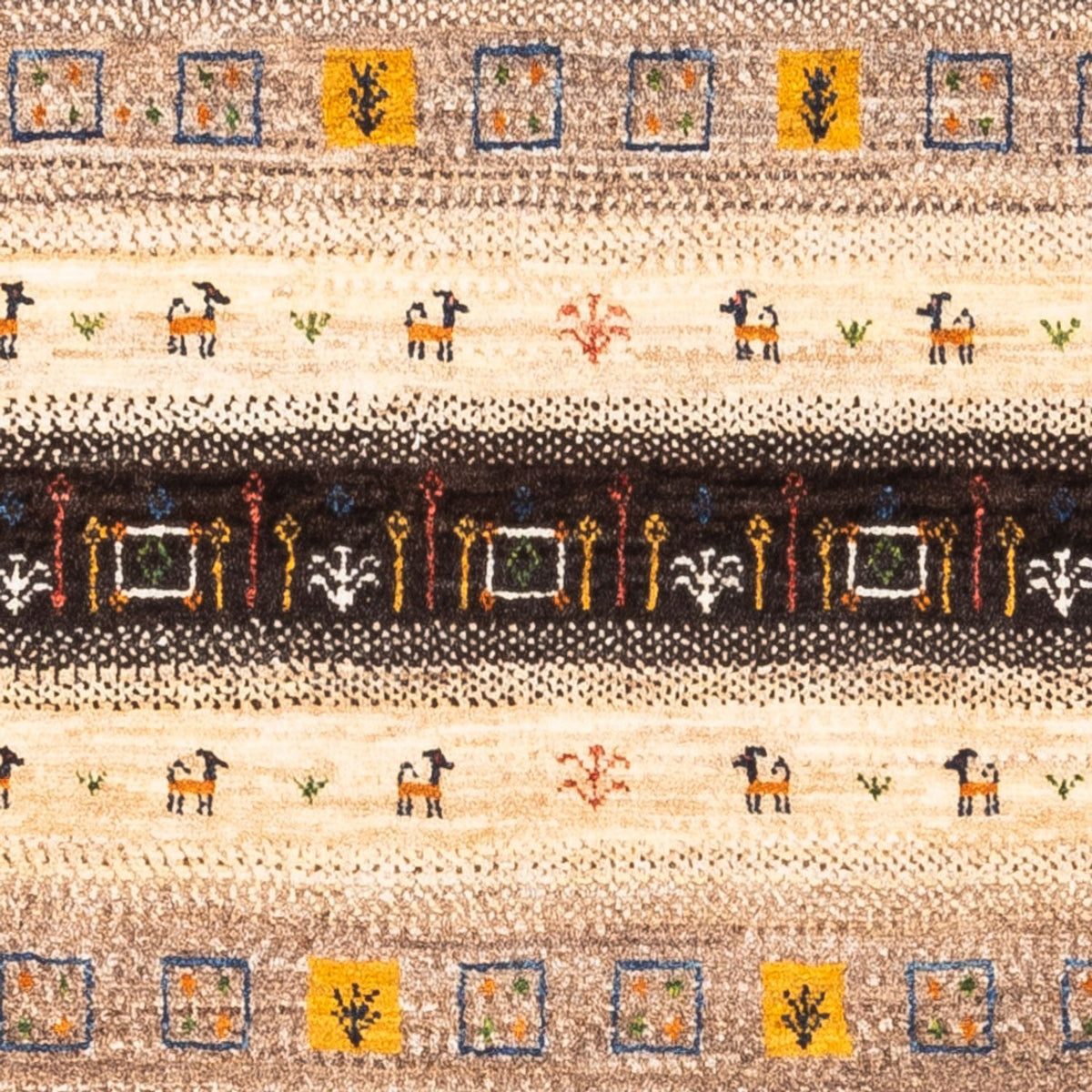 Gabbeh Rug - Loribaft Perser - Royal - 135 x 87 cm - multicolored