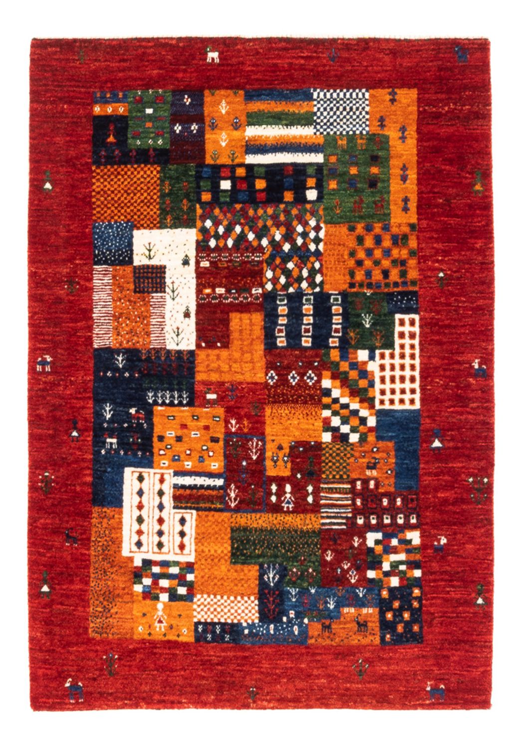 Gabbeh Rug - Loribaft Perser - Royal - 125 x 93 cm - multicolored