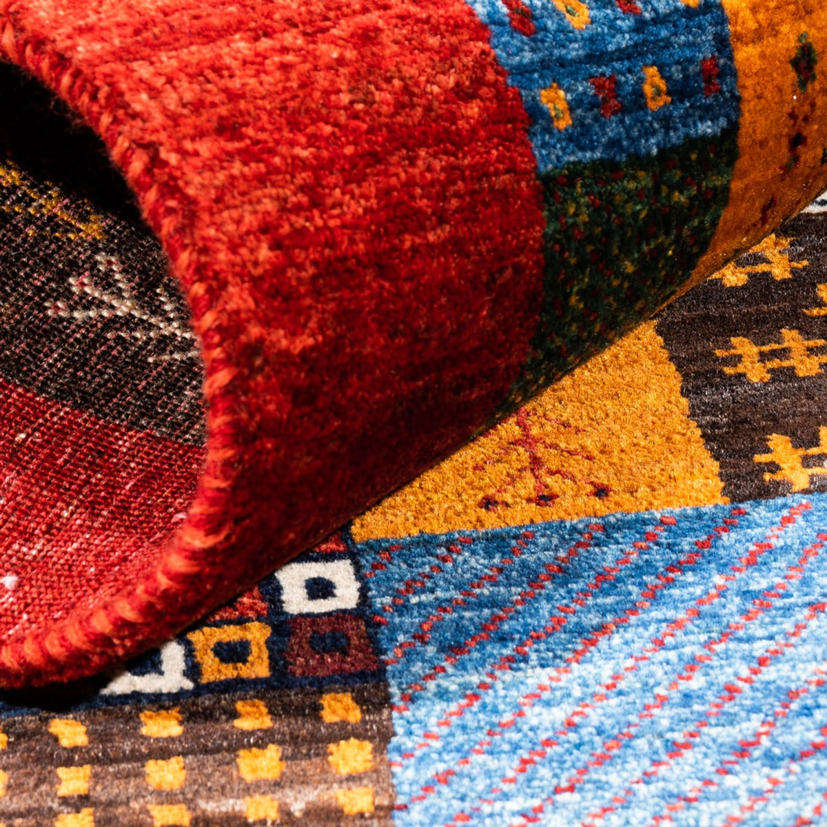 Gabbeh Rug - Loribaft Perser - Royal - 146 x 97 cm - multicolored