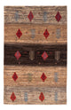 Loribaft Rug 131x88cm - Perserteppich Wollteppich