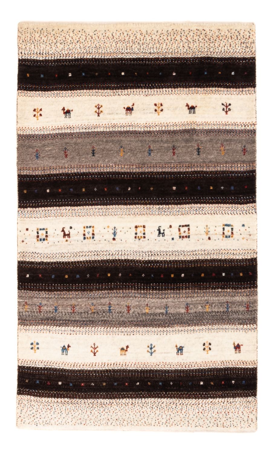 Gabbeh Rug - Loribaft Perser - Royal - 134 x 84 cm - brown