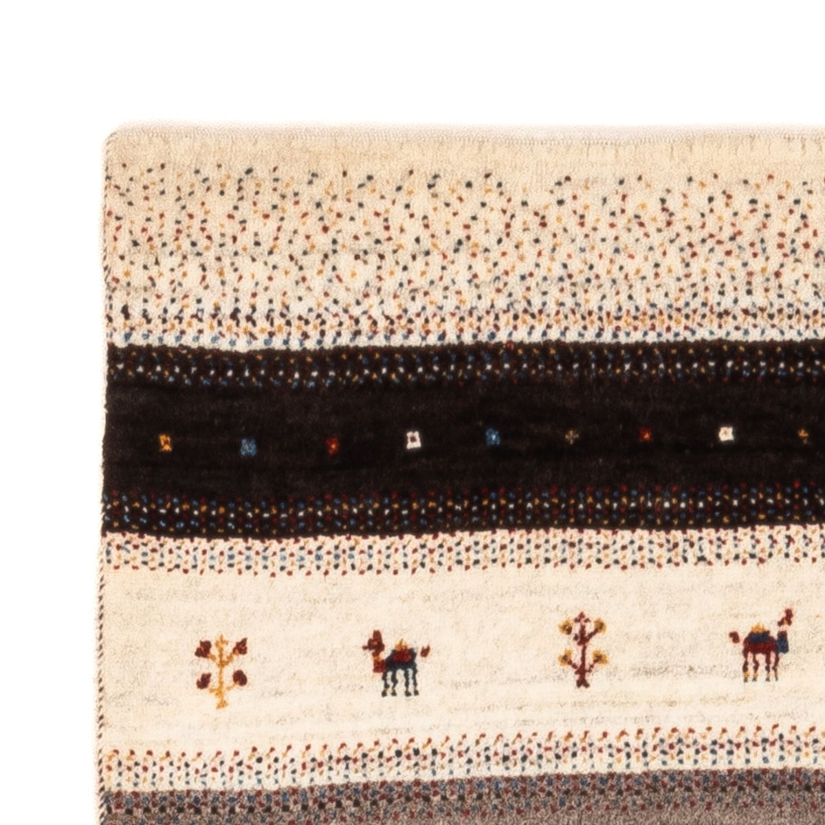 Gabbeh Rug - Loribaft Perser - Royal - 134 x 84 cm - brown