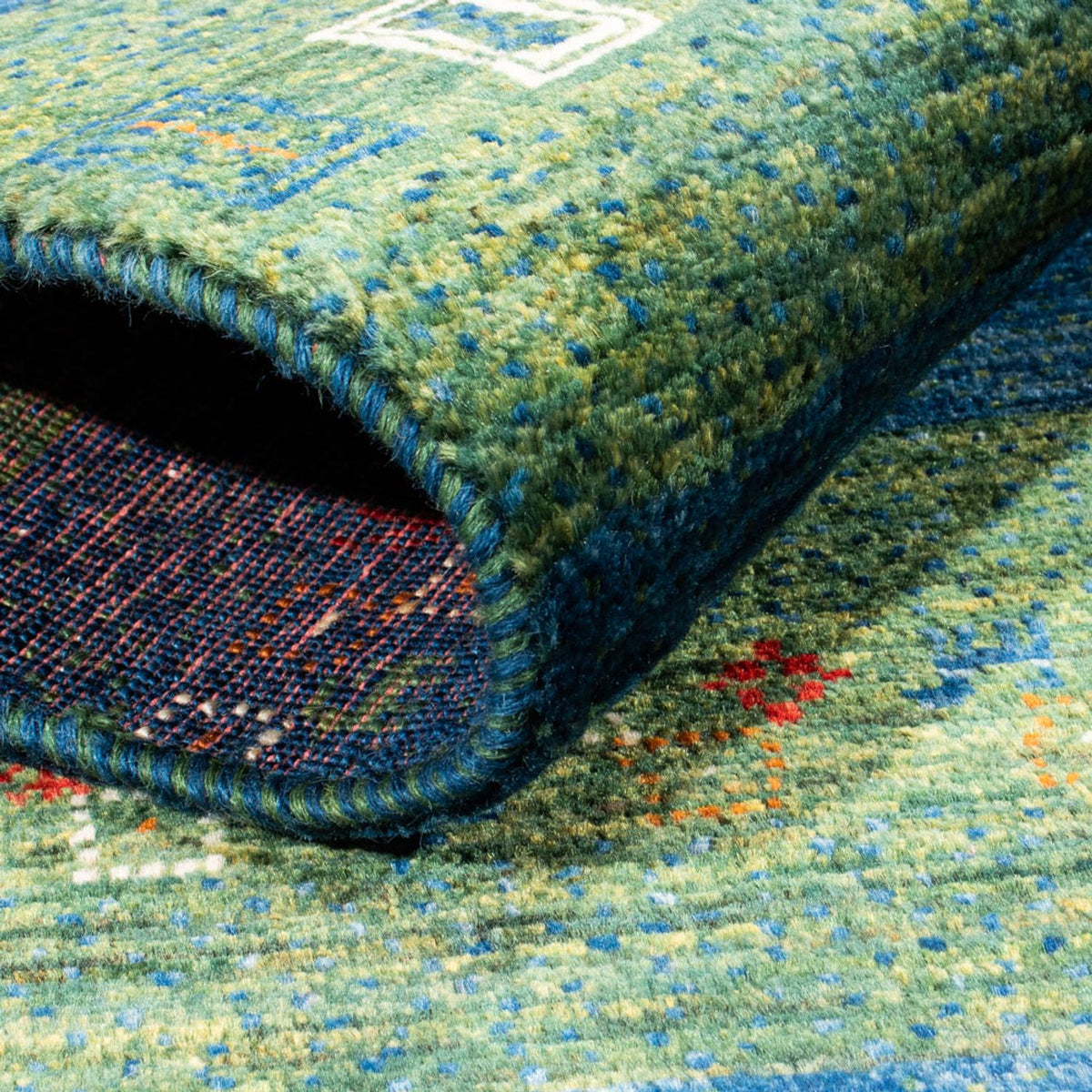 Gabbeh Rug - Loribaft Perser - Royal - 130 x 85 cm - blue