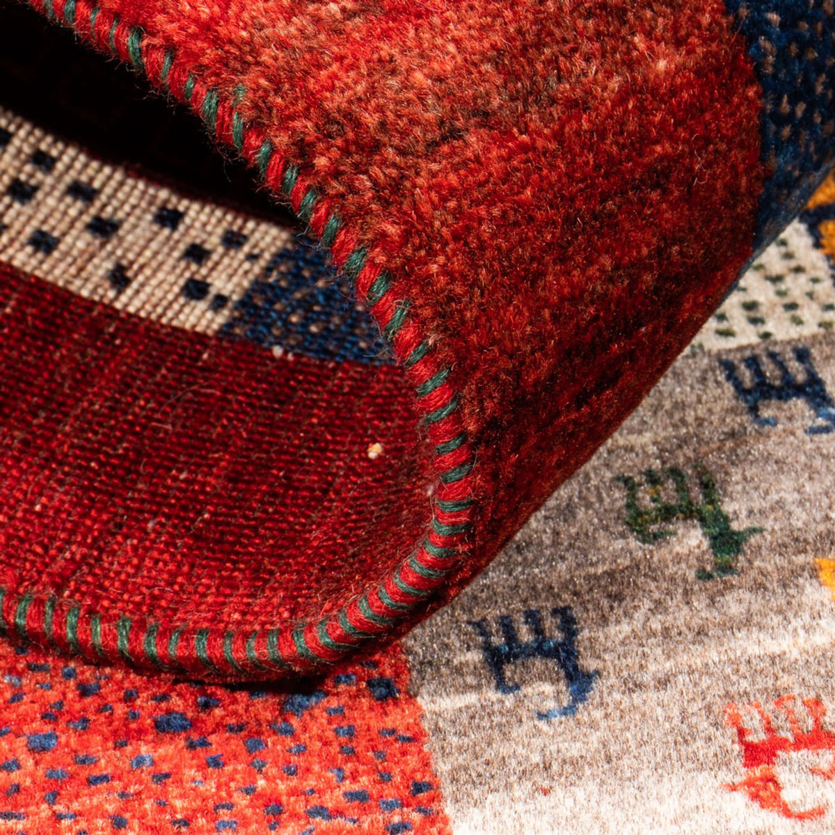 Gabbeh Rug - Loribaft Perser - Royal - 130 x 83 cm - multicolored