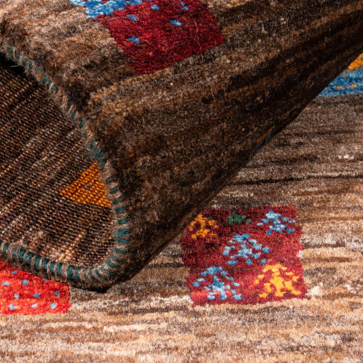 Gabbeh Rug - Loribaft Perser - Royal - 119 x 82 cm - grey