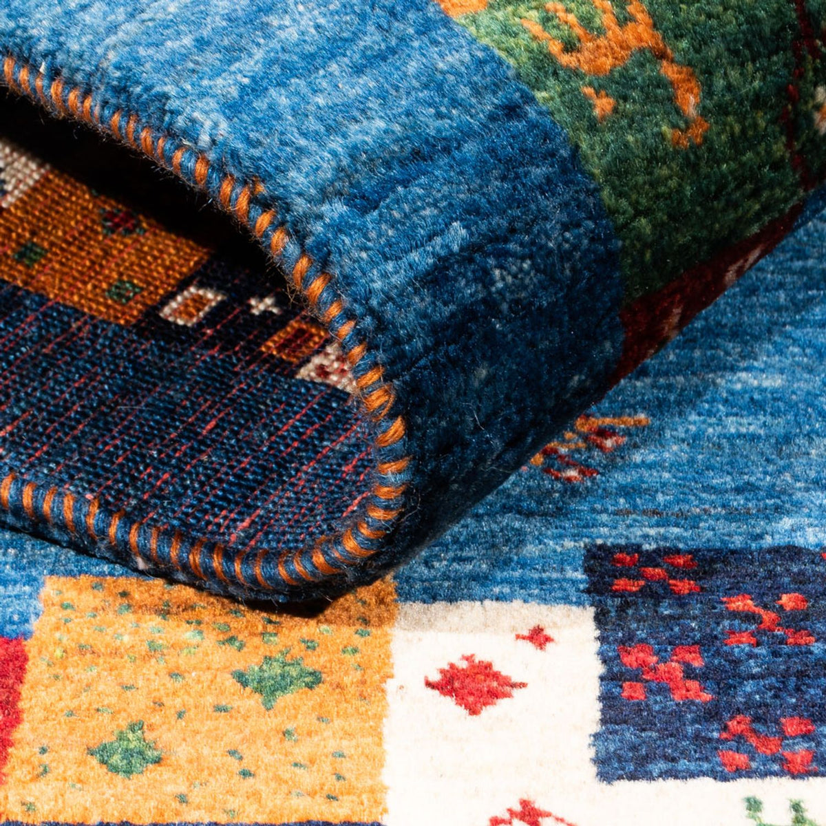 Gabbeh Rug - Loribaft Perser - Royal - 128 x 83 cm - multicolored