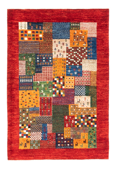 Loribaft Rug 86x126cm - Perserteppich Wollteppich - multicolored