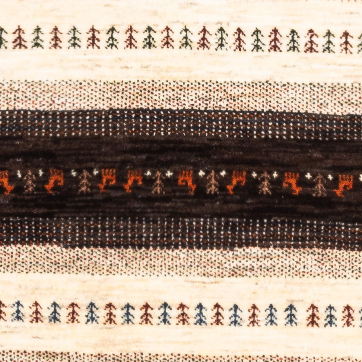 Gabbeh Rug - Loribaft Perser - Royal - 128 x 81 cm - grey