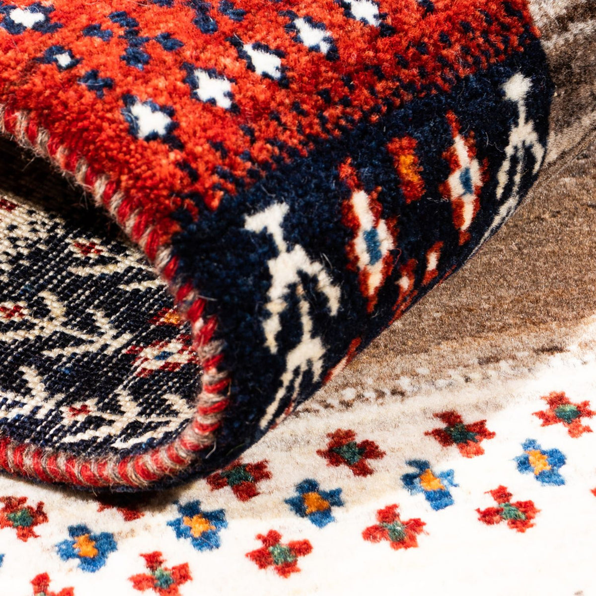 Gabbeh Rug - Loribaft Perser - Royal - 147 x 103 cm - multicolored