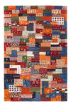 Loribaft Rug 100x147cm - Perserteppich Wollteppich - Rectangle / Multicolored / 100 x 147 cm Rectangle