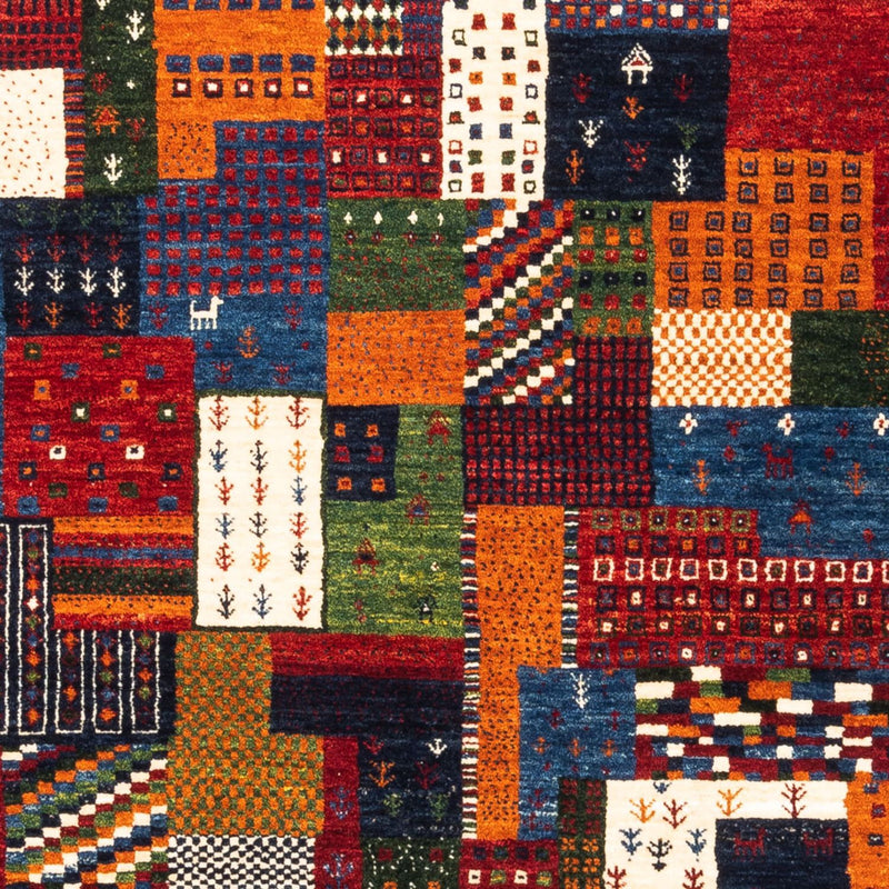 Gabbeh Rug - Loribaft Perser - Royal square  - 129 x 120 cm - multicolored