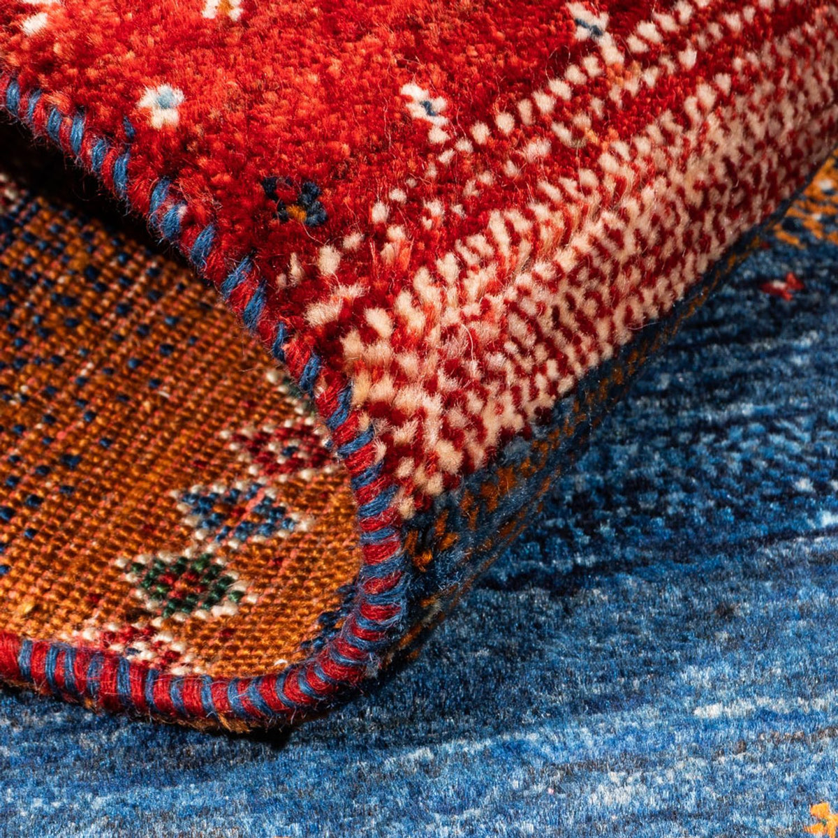 Gabbeh Rug - Loribaft Perser - Royal - 135 x 85 cm - multicolored