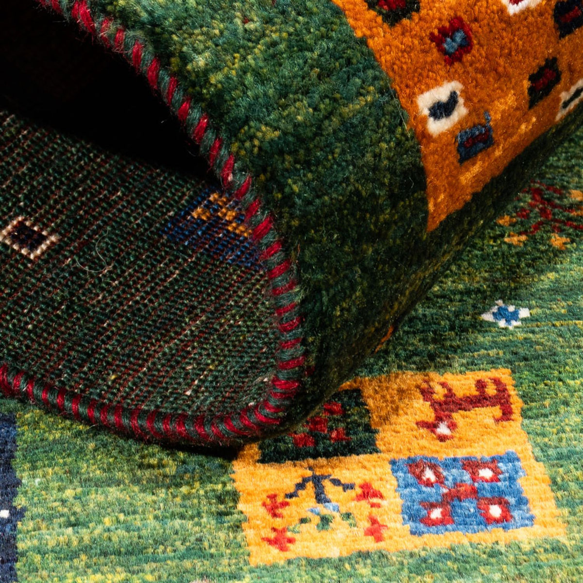 Gabbeh Rug - Loribaft Perser - Royal - 129 x 88 cm - multicolored