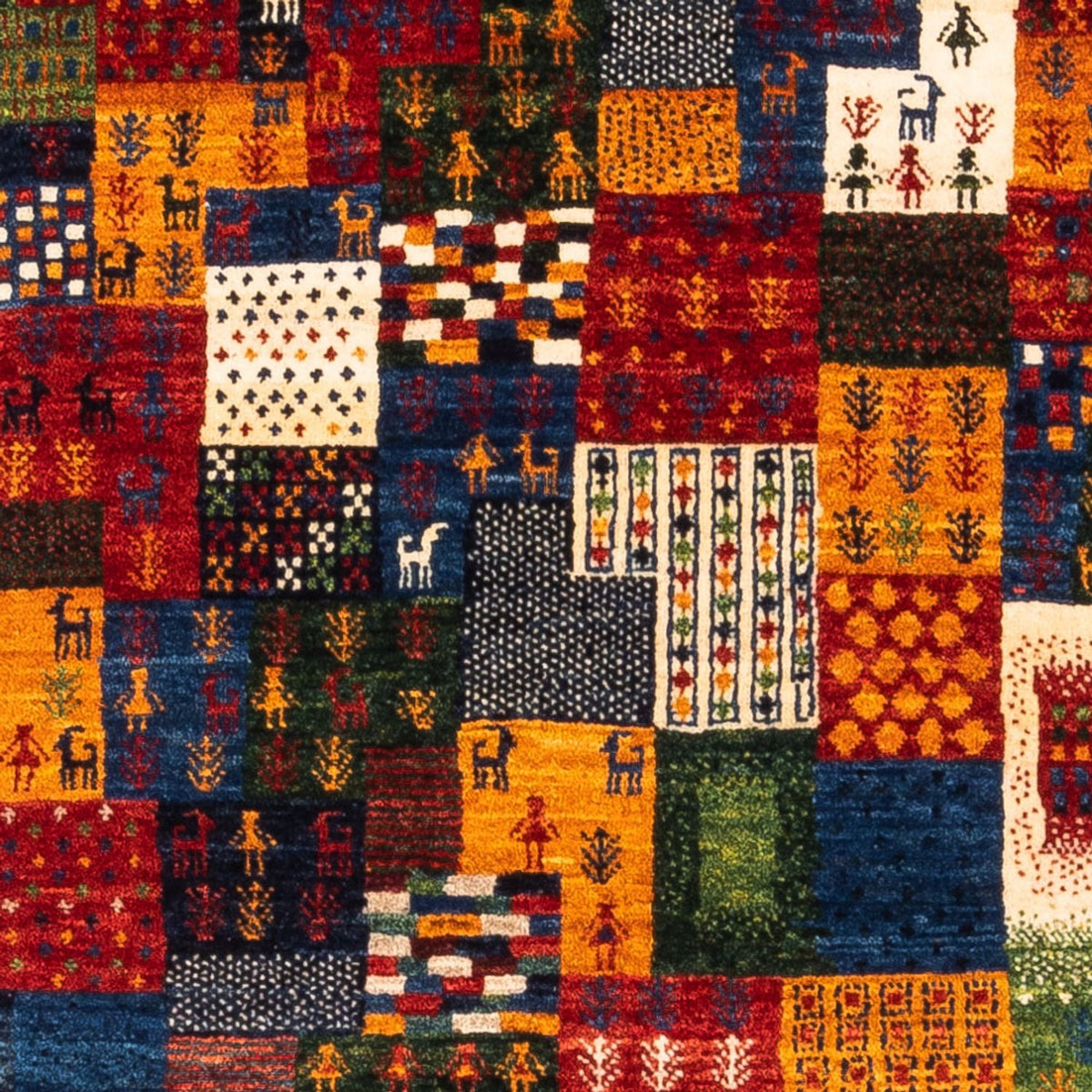 Gabbeh Rug - Loribaft Perser - Royal - 134 x 88 cm - multicolored