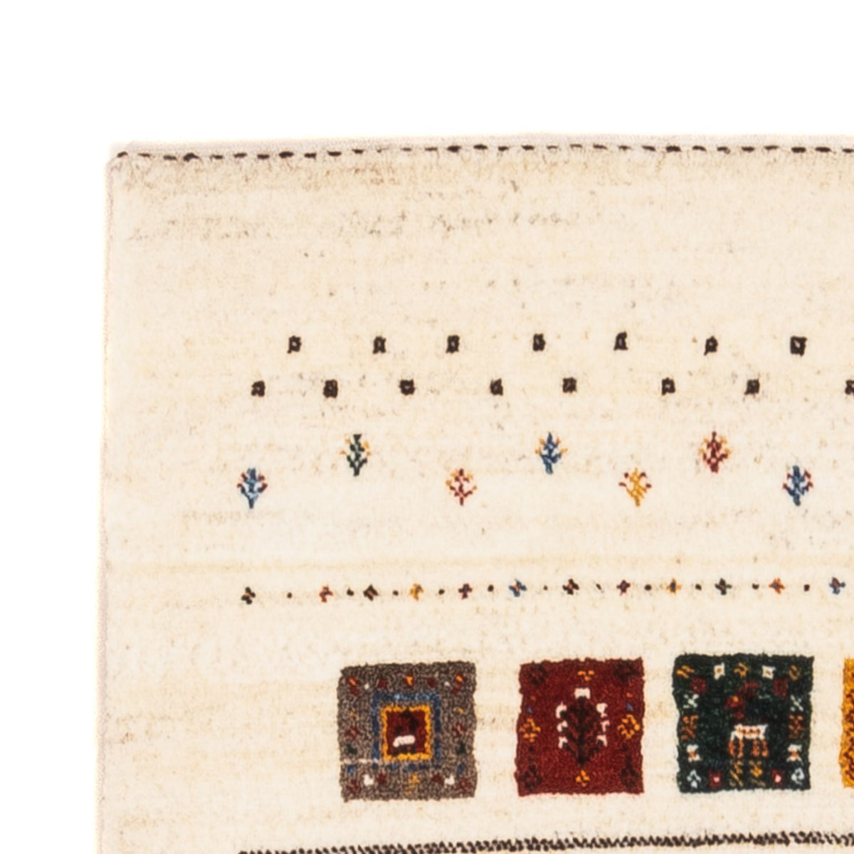 Gabbeh Rug - Loribaft Perser - Royal - 122 x 78 cm - cream