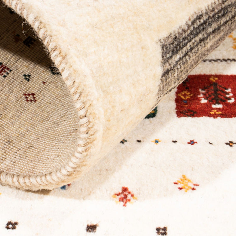 Gabbeh Rug - Loribaft Perser - Royal - 122 x 78 cm - cream