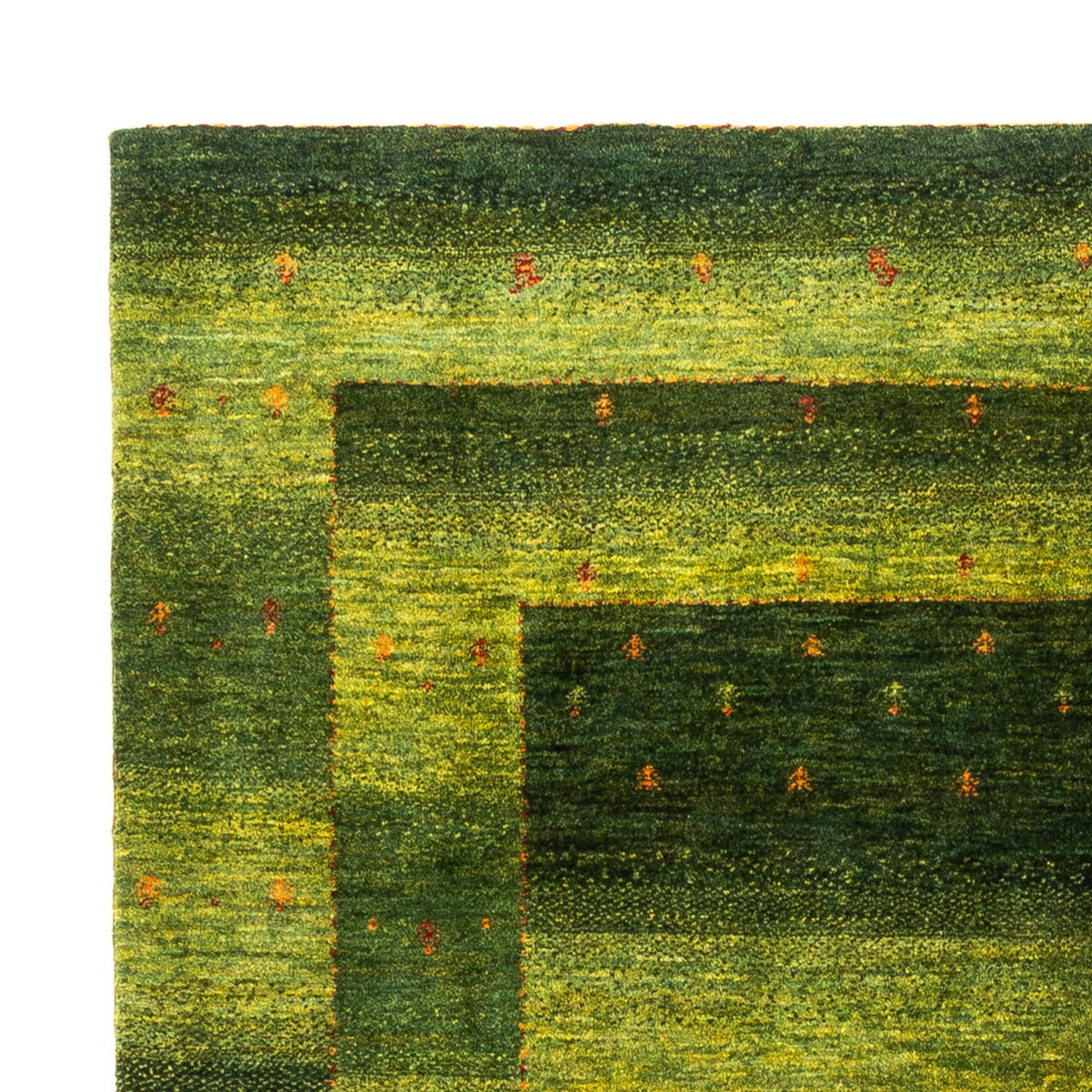 Gabbeh Rug - Loribaft Perser - 202 x 151 cm - green