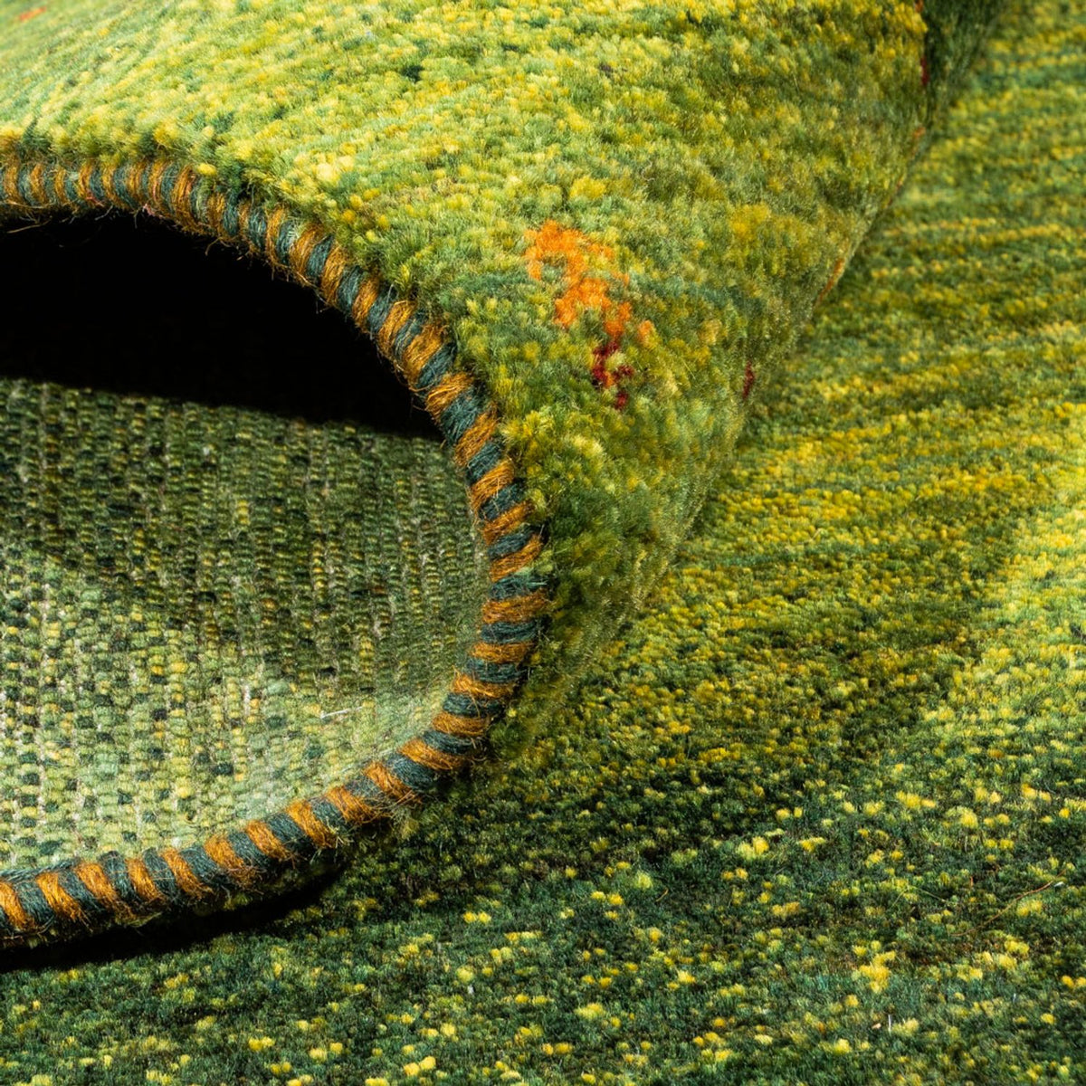 Gabbeh Rug - Loribaft Perser - 202 x 151 cm - green