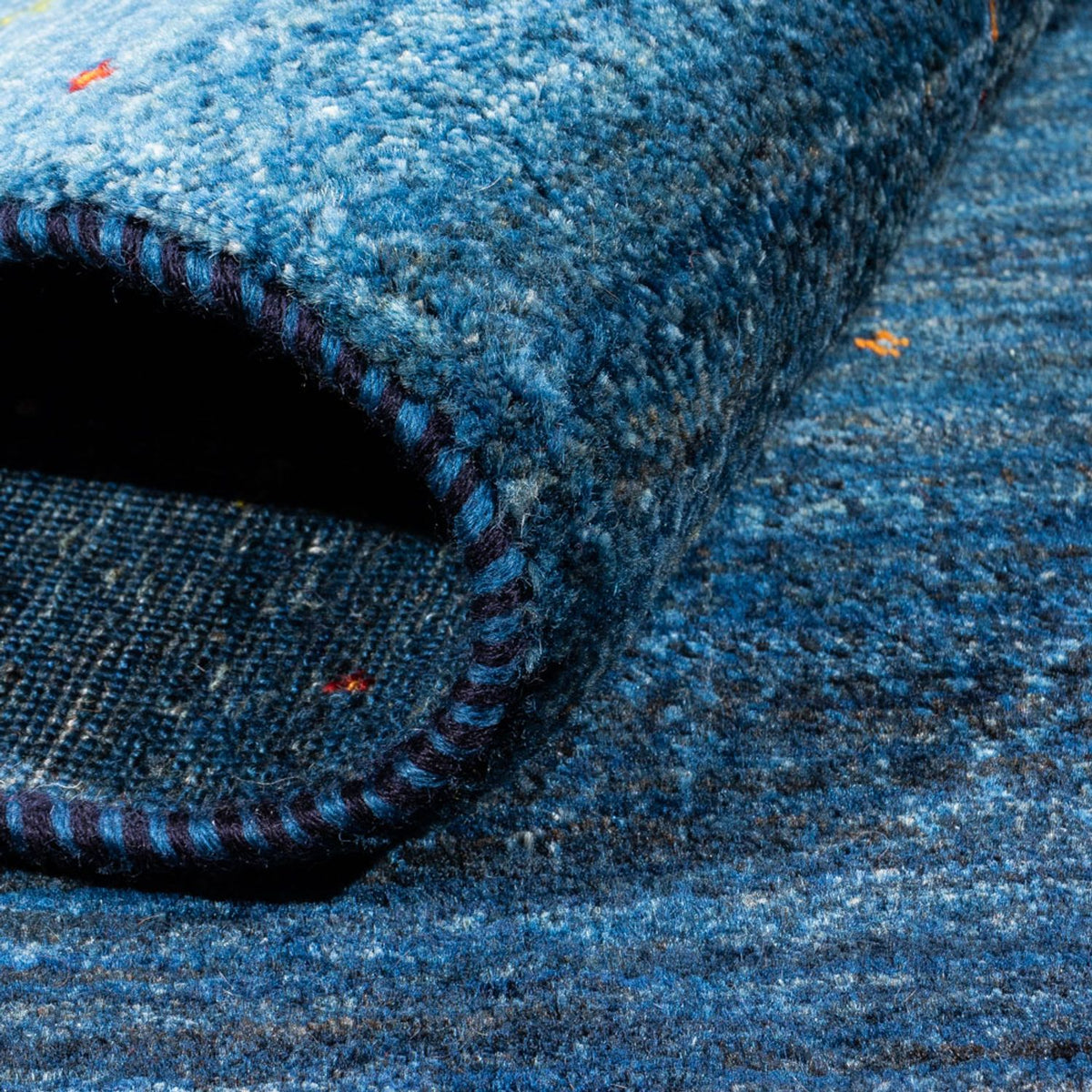 Gabbeh Rug - Loribaft Perser - 213 x 144 cm - blue