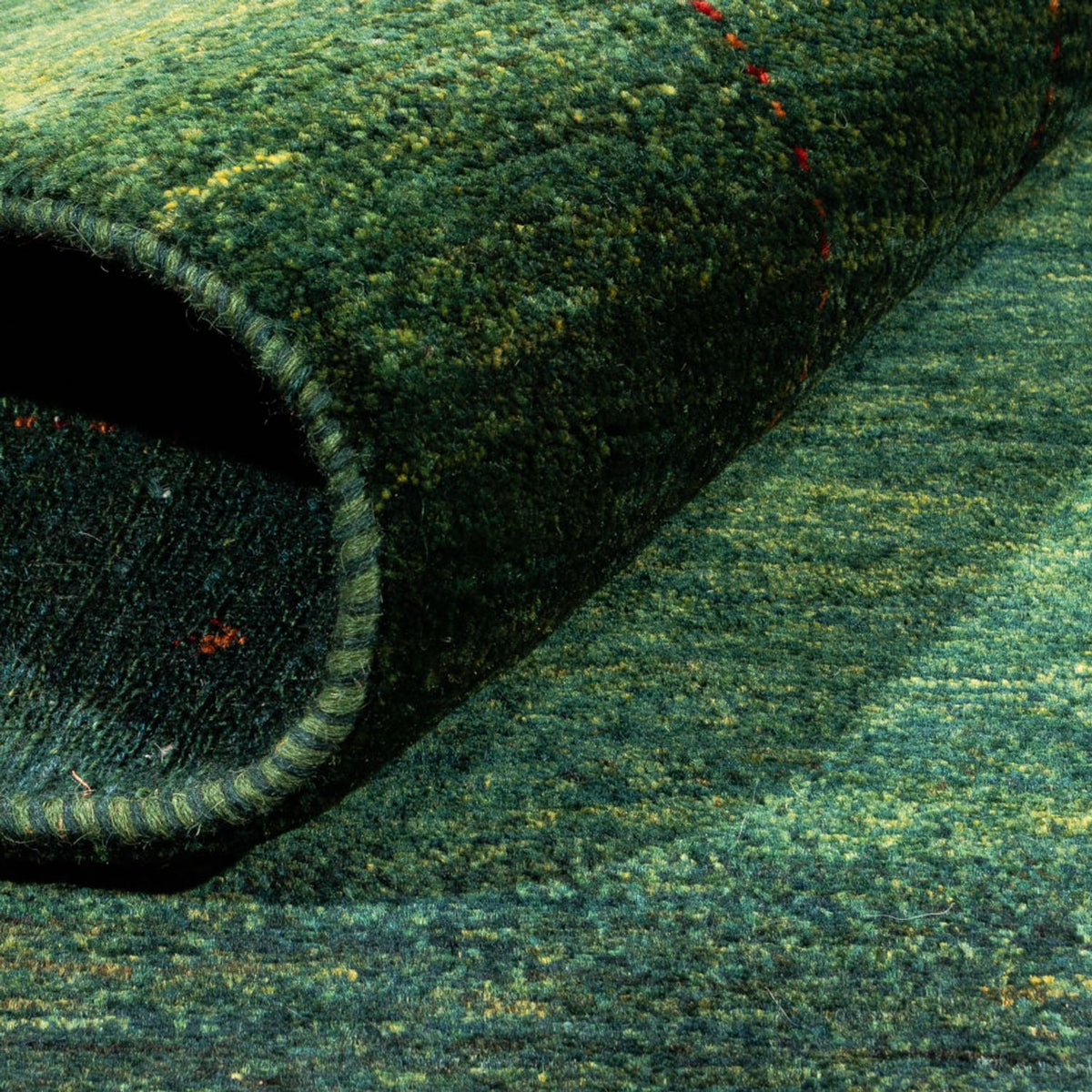 Gabbeh Rug - Loribaft Perser - 197 x 135 cm - green