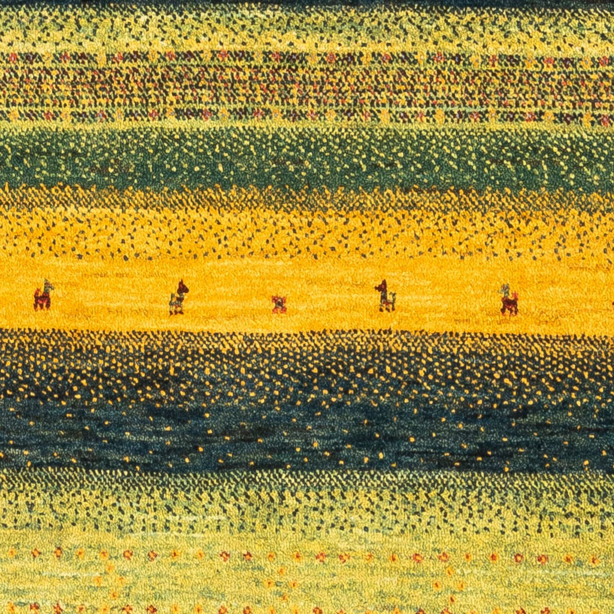 Gabbeh Rug - Loribaft Perser - Royal - 133 x 82 cm - green